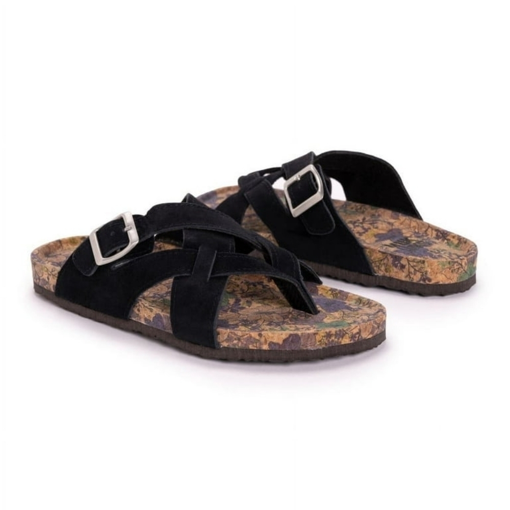 Muk Luks Black Shayna Terra Turf Slide Size 10